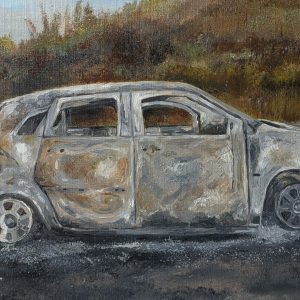 Burnt car